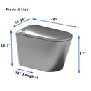 Starry Night Light Smart Toilet with Built-In Bidet