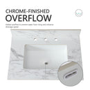 Elegant Sintered Stone Bathroom Vanity Top With Rectangular Undermount Ceramic Sink