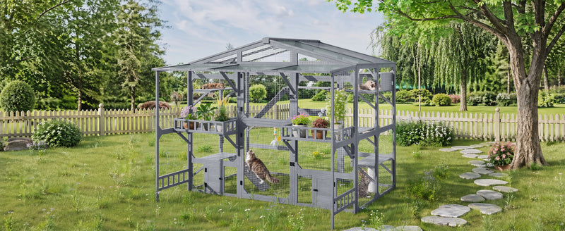 Large Outdoor Catio for 6-10 Cats, photo 10 of 10