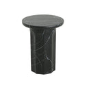 Outdoor Lightweight Concrete Marble Effect Side Table