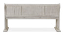 Bronwyn - Bench With Back - Alabaster