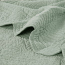 6 Piece Reversible Scalloped Edge Daybed Cover Set - Seafoam