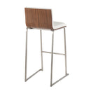 Mason Mara - Contemporary Fixed Height Barstool (Set of 2) by HouseOfZazla
