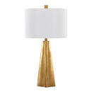 Pompeii - Contemporary Table Lamp - Gold / White by HouseOfZazla