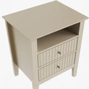 Fluted Nightstand With 2 Drawers by HouseOfZazla