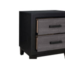 Soluto - Nightstand - Gray / Black by HouseOfZazla