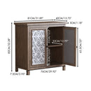 Storage Cabinet, Organizer - Brown Antique White by HouseOfZazla