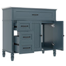 Bathroom Vanity With Sink, Freestanding Cabinet & Drawers by HouseOfZazla