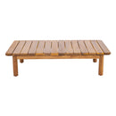 Canape 4-Pieces Acacia Conversation Set with Cream Cushion, Teak by HouseOfZazla