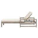 Outdoor Lounge Chairs, 5 Position Chaise Lounge With Adjustable Backrest (Set of 2) - Gray by HouseOfZazla