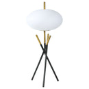 Clarendon - Orb Shade Tripod Table Lamp Desk & Bedside Lamp - Black by HouseOfZazla