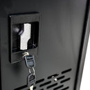 16-Compartment Removable Locking Charging Cabinet for Laptop, Chromebook-Black