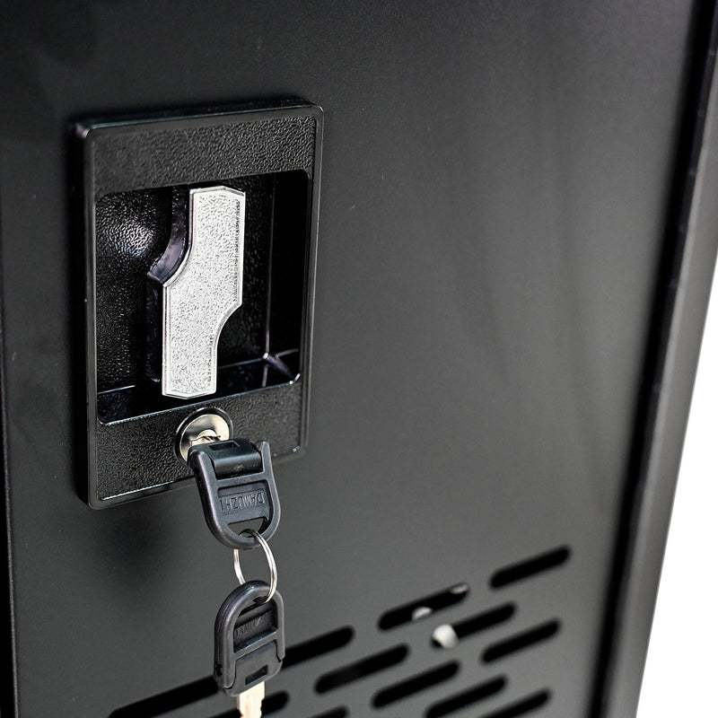 16-Compartment Removable Locking Charging Cabinet for Laptop, Chromebook-Black