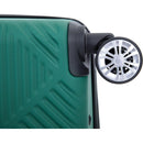 2Piece Luggage Sets ABS Lightweight Suitcase, Spinner Wheels, (20/14) DARK GREEN
