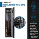 4 33 Cu Ft Digital Keypad Rifle Safe - Black by HouseOfZazla