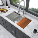 Single Bowl Undermount Workstation Kitchen Sink with Accessories by HouseOfZazla