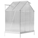 Polycarbonate house, Heavy Duty Outdoor Aluminum Walk-In House Kit With Rain Gutter, Vent And Door For Backyard Garden by HouseOfZazla