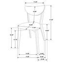 Linnea - 5 Piece Dining Set With Chairs - Dark Walnut by HouseOfZazla