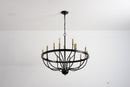 18-Light Industrial Iron Candle Chandelier