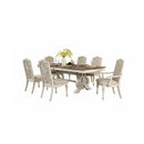 Rustic Dining Set With Table And Upholstered Chairs