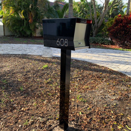 The Original Retrobox in JET BLACK - Modern Mailbox