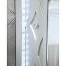 Arabesque - 4 Piece Queen Bedroom Set With LED Headboard - Silver by HouseOfZazla