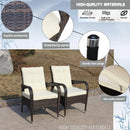 2-Piece Liberatore Dining Chairs with Beige Cushions by HouseOfZazla