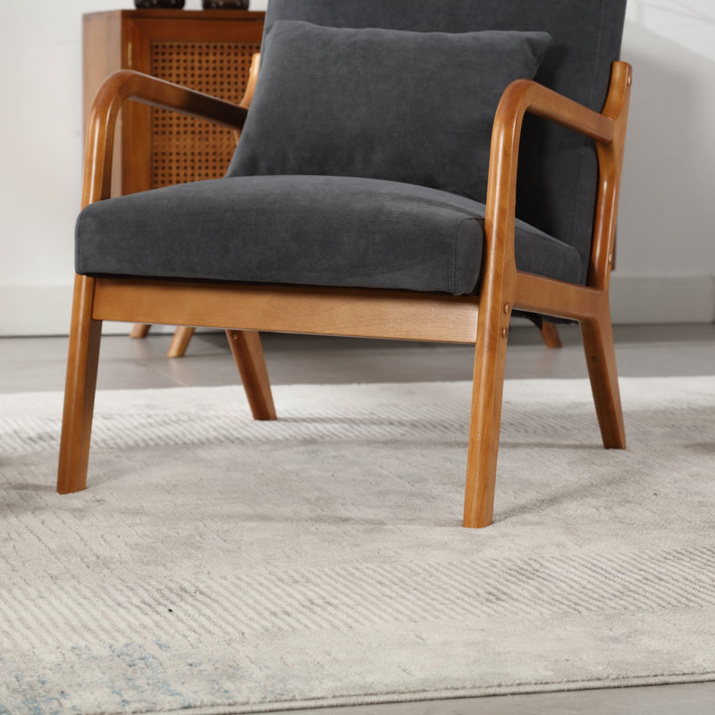 Walker Edison | Modern Accent Chair with One Pillow