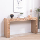 Rustic Wood Console Table With Natural Log Accents, Entryway Table, Narrow Sofa Table, Hallway Accent Table, Modern Farmhouse Style - Natural by HouseOfZazla