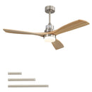 Indoor Ceiling Fan With Dimmable LED Light, 6 Speed Remote ControlLED DC Motor, Reversible Blades by Unique Piece Furniture