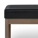 Milltown Large Ottoman Bench - Midnight Black