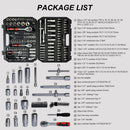 Tool Set Socket And Ratchet Wrench Toolbo 71 Pieces Toolbox Universal Home Car Repair Tool Set For Men Homeowners Diy Enthusiasts And Mechanics - Black by HouseOfZazla