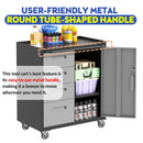 Sturdy Metal Tool Storage Cabinet With Wheels Durable Garage, Office & Home Organizer Steel by HouseOfZazla