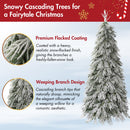 Snowy Cascading Christmas Trees 3-Piece Set