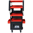 4 Level Multi-Purpose Trolley for Diagnostics - Black + Red