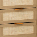 6 drawers Rattan dresser Rattan Drawer, Bedroom,Living Room