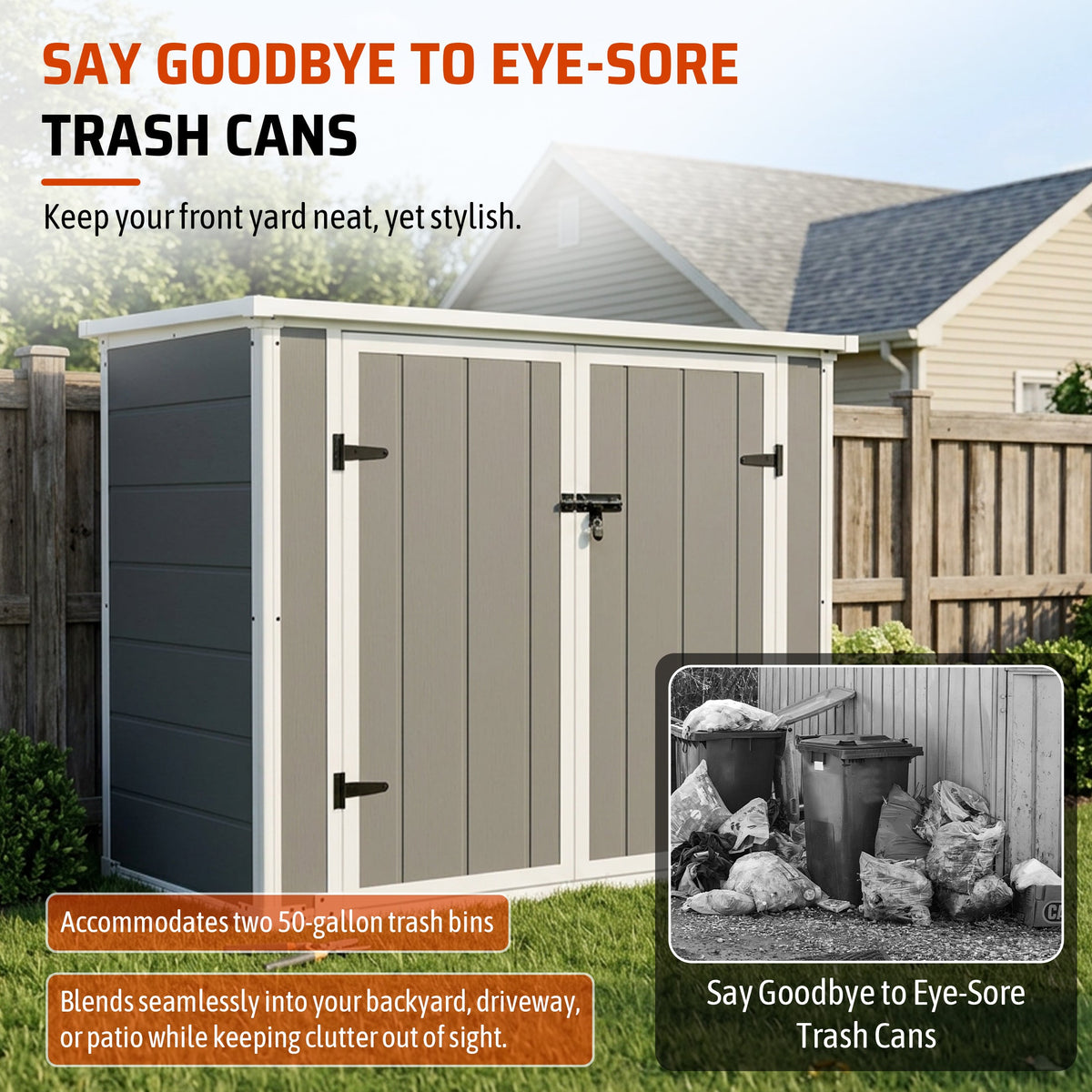 Horizontal Outdoor Storage Shed with Ramp & Hydraulic Lid, photo 7 of 10
