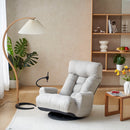 Adjustable Swivel Lounge Chair With 360 Degree Rotating Seat And Headrest Support by HouseOfZazla