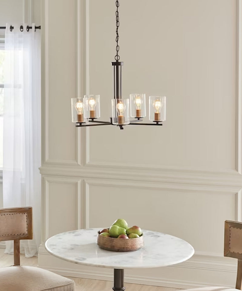 Fontella 24"W 5-Light Chandelier by Kichler Olde Bronze Finish