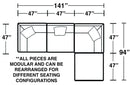 Posh - Modular Sectional And Ottoman