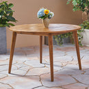 Outdoor Dining Set – Acacia Wood Stamford Table & Wicker Chairs