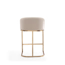 Mid-Century Modern Stool With Steel Base by HouseOfZazla