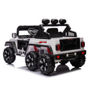 24V Ride On Large PickUp Truck car for Kids,ride On 4WD Toys with Remote Control,Parents Can Assist in Driving,Bluetooth music version,Pickup truck design with spacious storage in the rear.