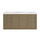 James Martin Chicago 60" Double Bathroom Vanity, Walnut Whisper