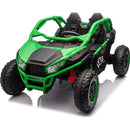 24V Two-seater Kids Ride On UTV w/Parents Control,20in seat width,400W Super high power,Four-wheel Suspension,Bluetooth,MP3,USB,LED Light,Horn,Rear storage space,Speeds 3.73-4.97MPH For Kids aged 3+.