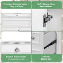 Bathroom Vanity With Sink, Compact Cabinet & 2 Drawers And Adjustable Shelf by HouseOfZazla