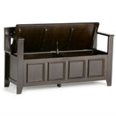 Amherst - Entryway Storage Bench - Hickory Brown by HouseOfZazla