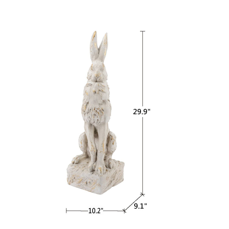 Large Magnesium Sitting Rabbit Figurine, photo 10 of 10