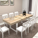 Extendable Dining Room Table for 6-10