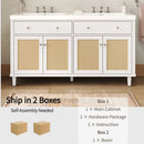 Bathroom Vanity With Double Sink, Large Storage Space by HouseOfZazla